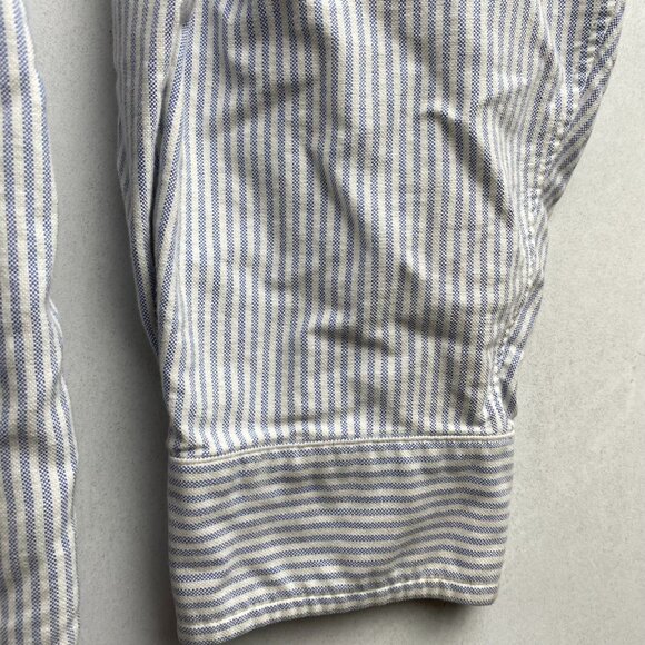 Polo Ralph Lauren Men's Dress Shirt 18 34/35 Yarmouth With Flesh Pony Pinstriped - Picture 12 of 12